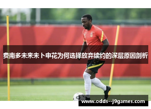 费南多未来未卜申花为何选择放弃续约的深层原因剖析 费南多未来未卜申花为何选择放弃续约的深层原因剖析